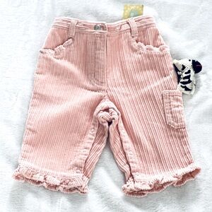 Gymboree SOCK MONKEY & FRIENDS ZEBRA cord pants pocket puppet 3-6 MO NWT vintage